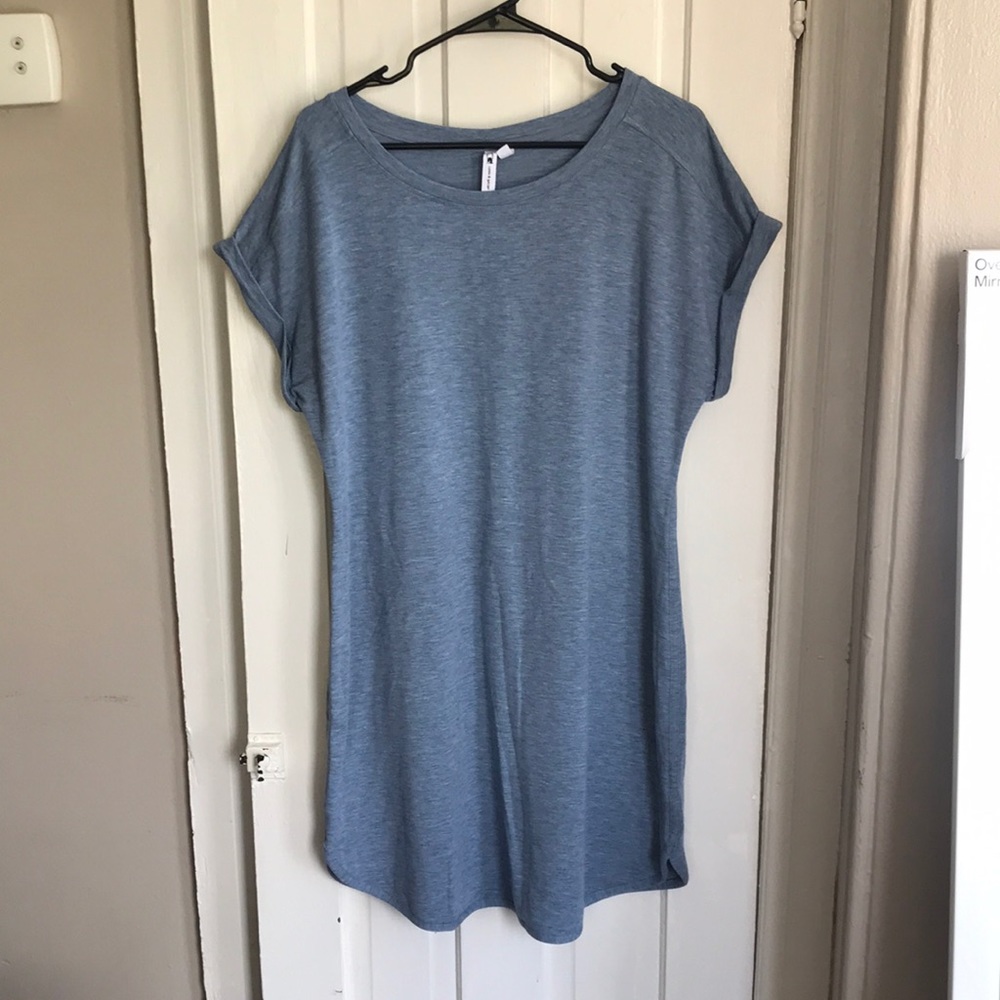 Blue tshirt dress